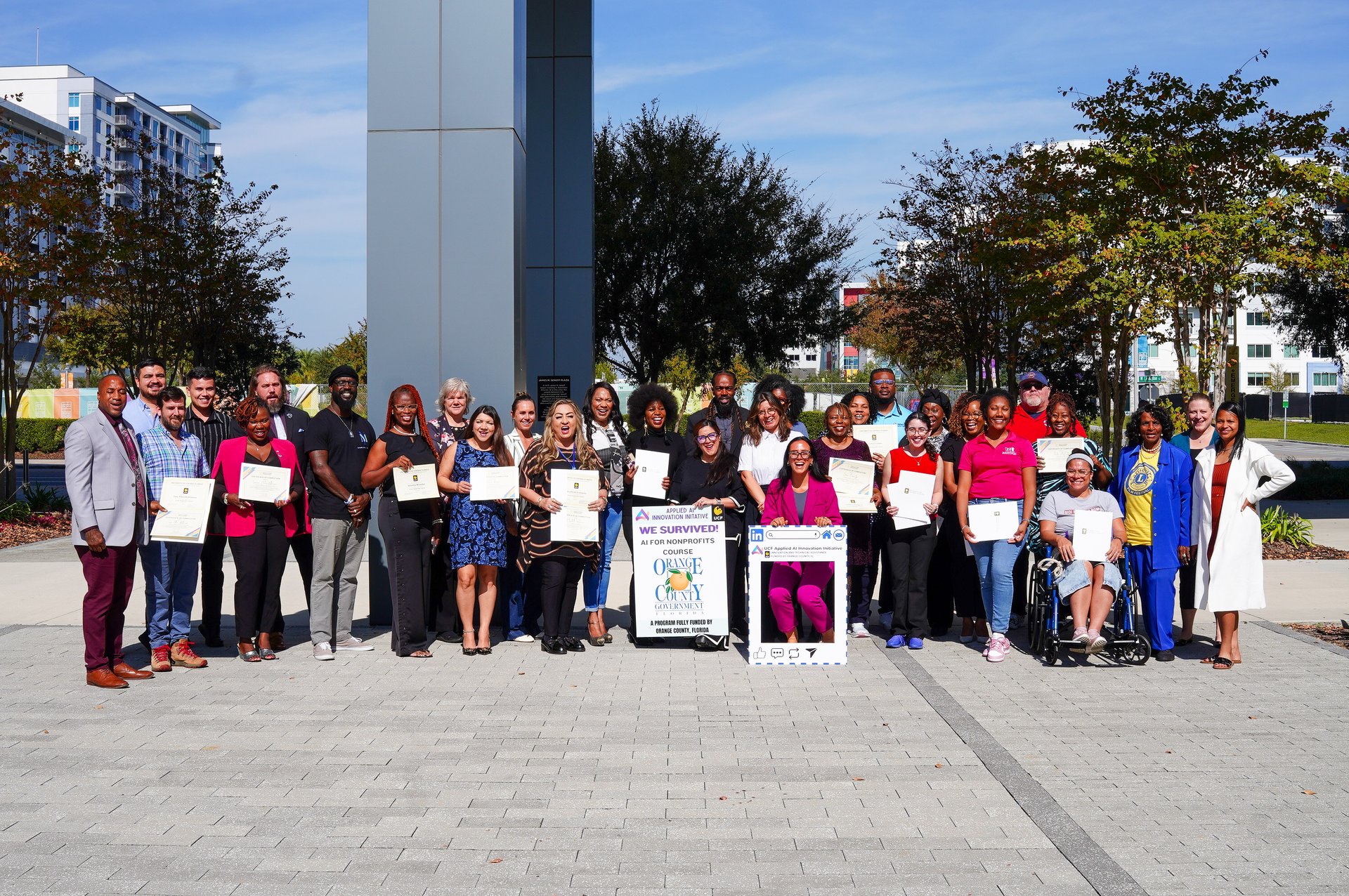 AI for Nonprofits graduation ceremony - education and community programs