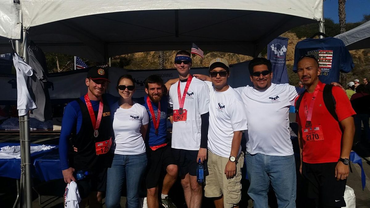 Veterans charity run event - community supporting military families